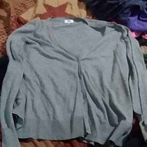 cute gray cardigan